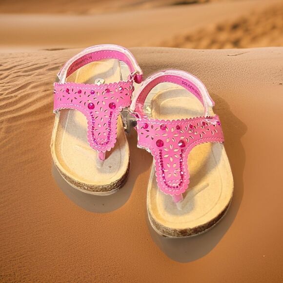🌴Girls Pink Bling Sandal - Picture 2 of 4